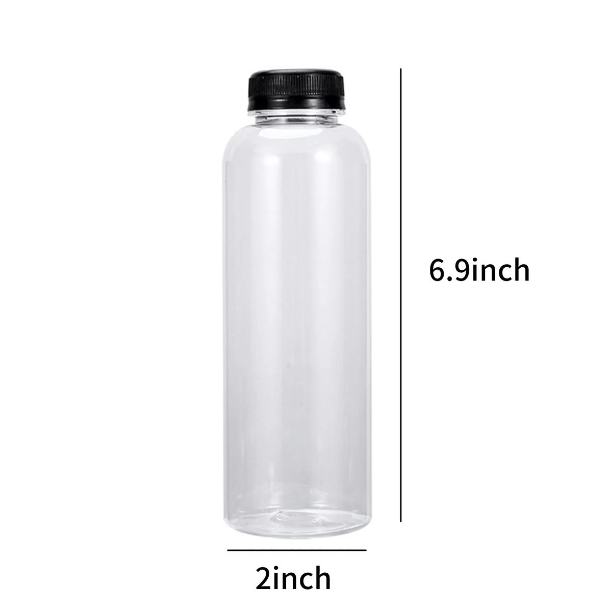 12Oz Transparent Plastic Drinking Bottle 2