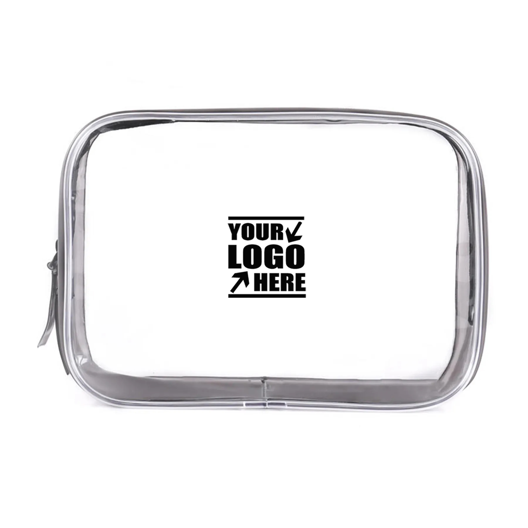 Clear Toiletry Carry Pouch With Zipper 7