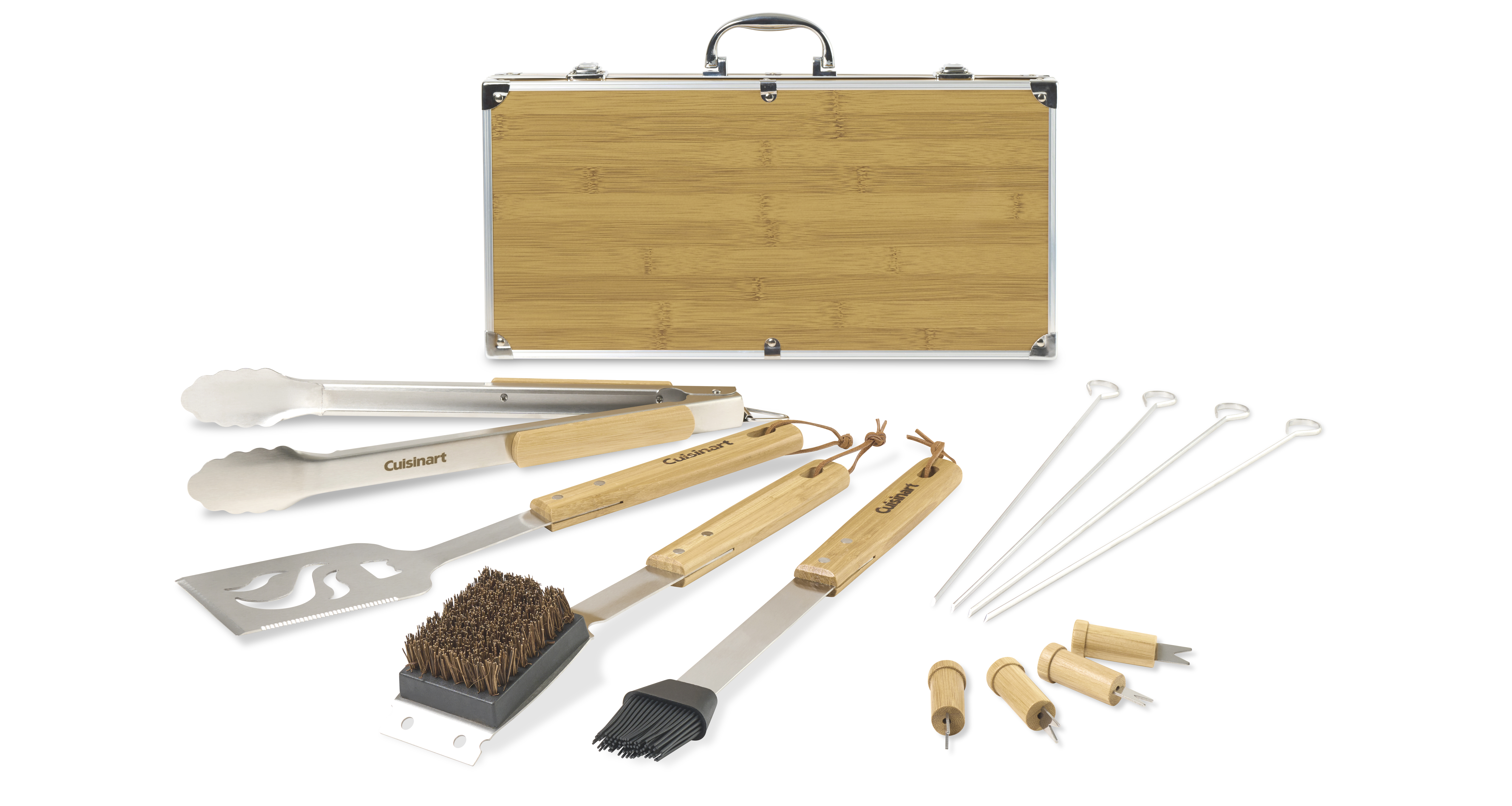 Cuisinart Outdoors® Bamboo 13 PC Grill Tool Set
