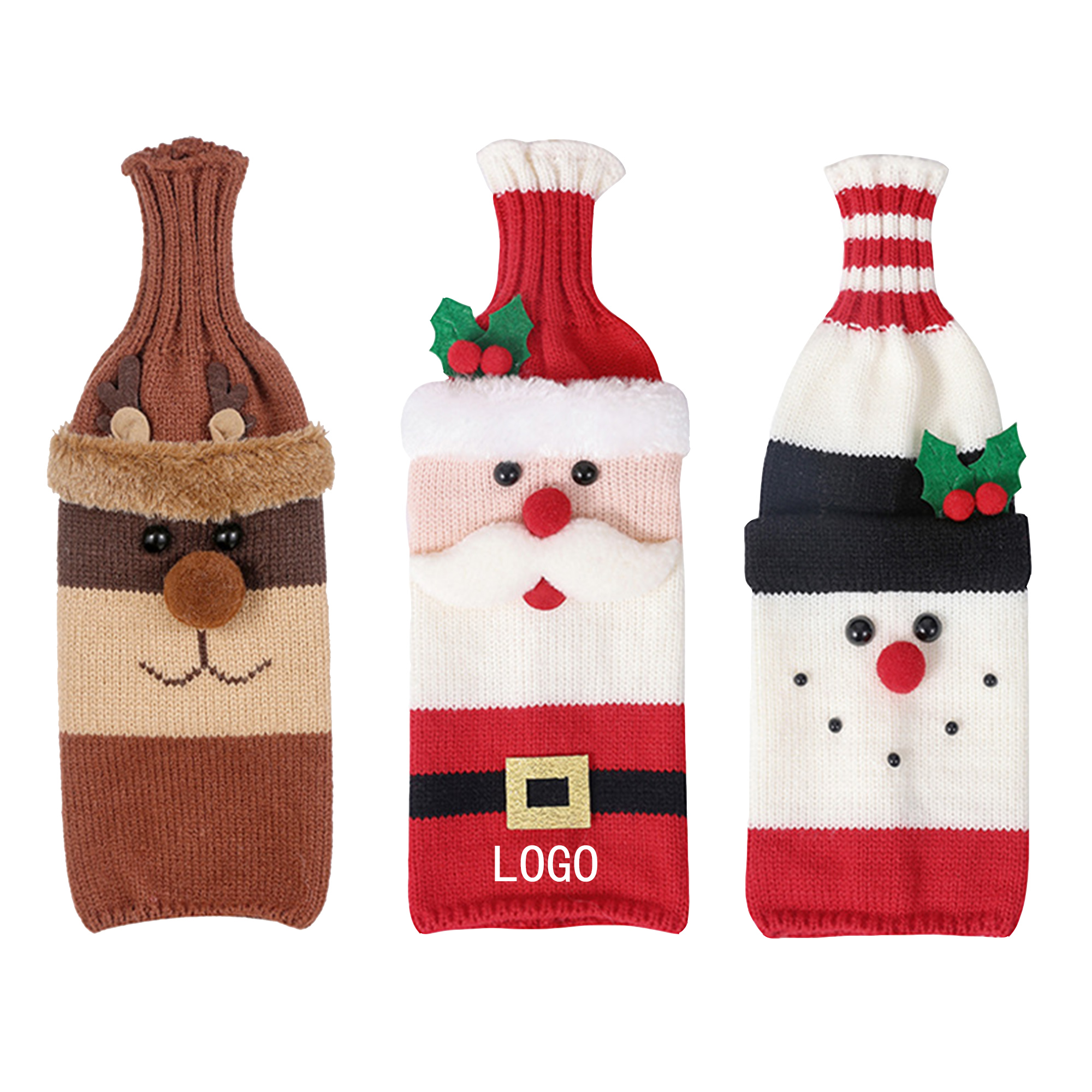 Christmas Wine Bottle Sleeve 2