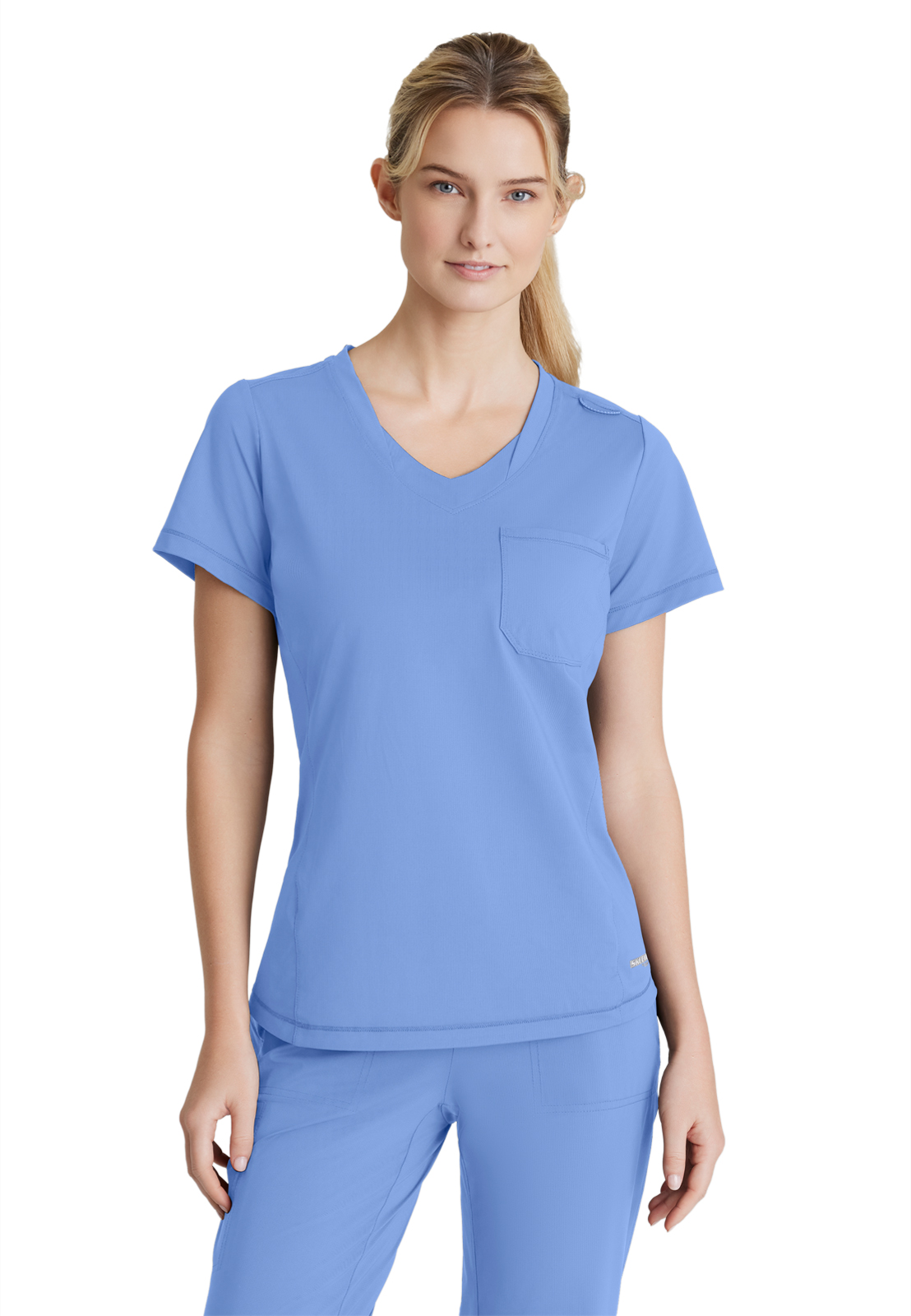 Skechers Slip-Ins - Women's One-Pocket Curved Neck Flow Scrub Top