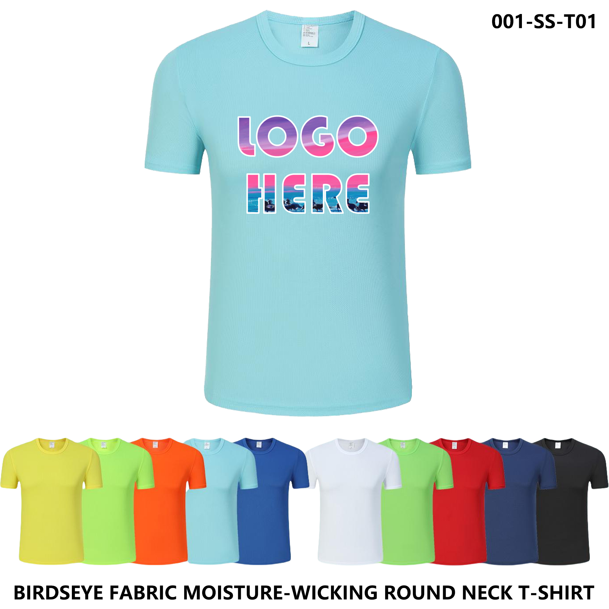 Workout-Ready Quick Dry T-Shirt | Breathable Birdseye Fabric 2