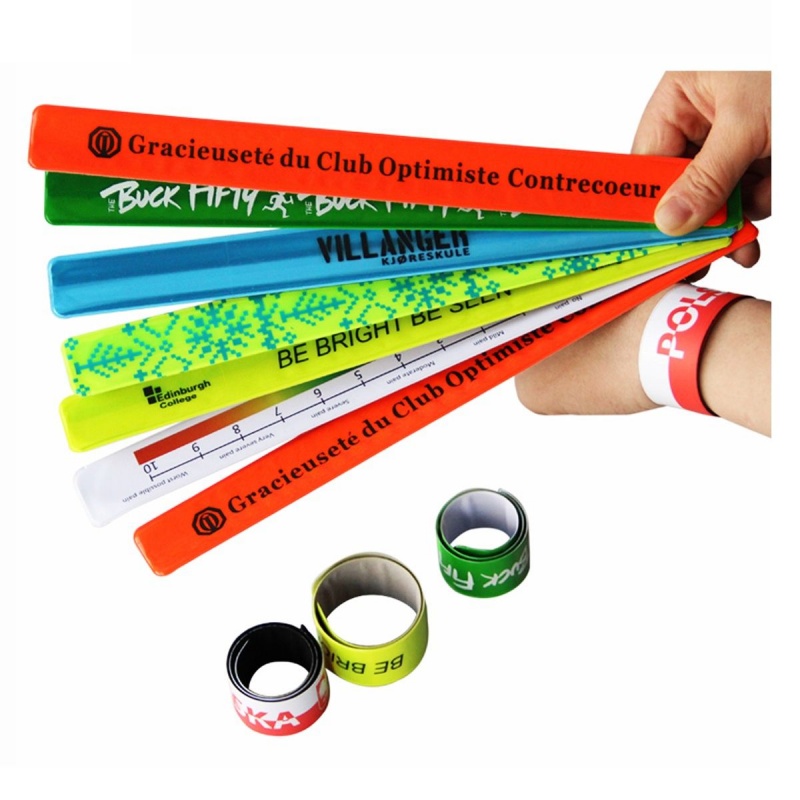 Reflective PVC Slap Bracelets 2