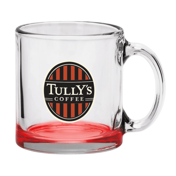 Red Eye 13 oz Libbey Clear Glass Coffee Mug 76
