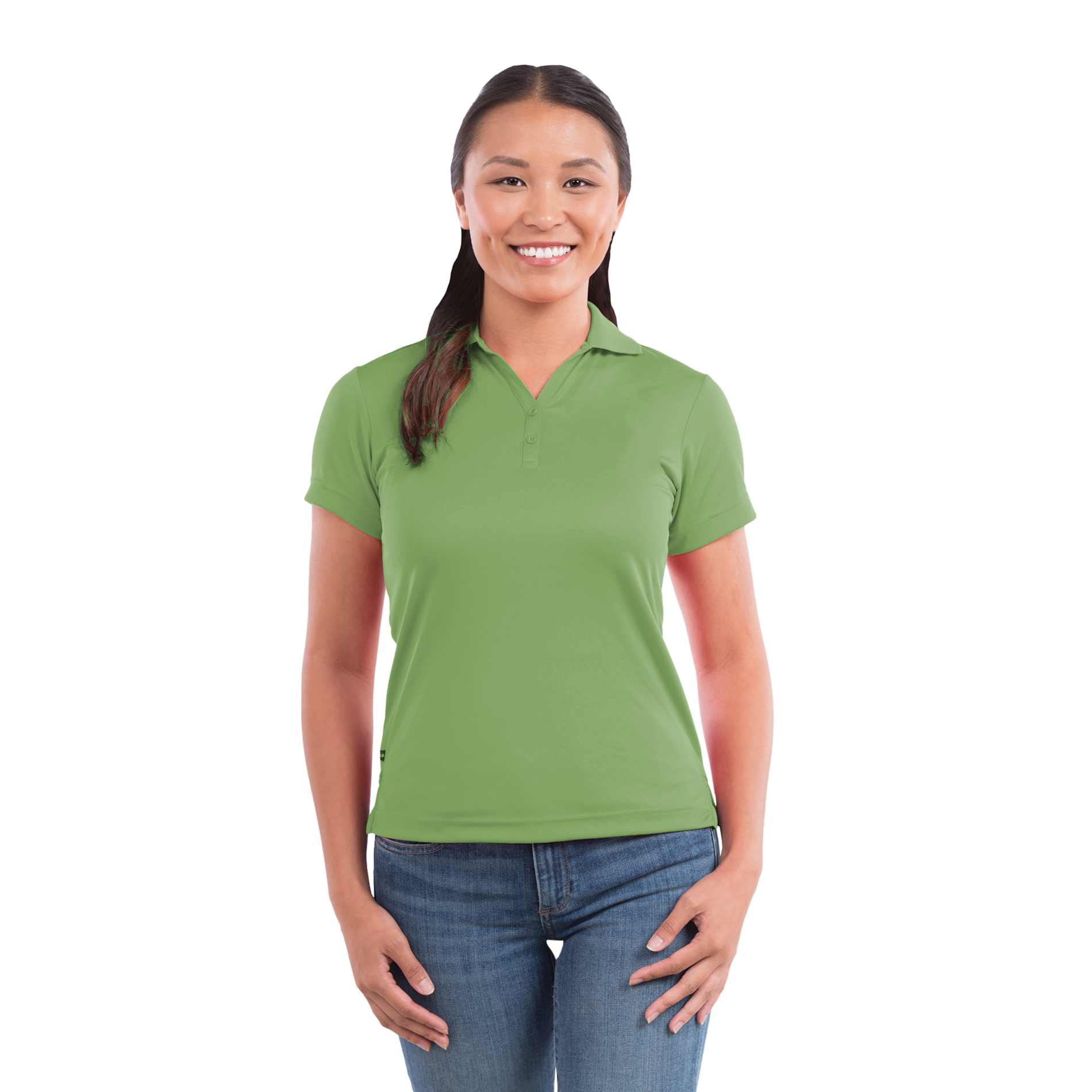 Women's MORENO TEXT MICRO SS POLO 502