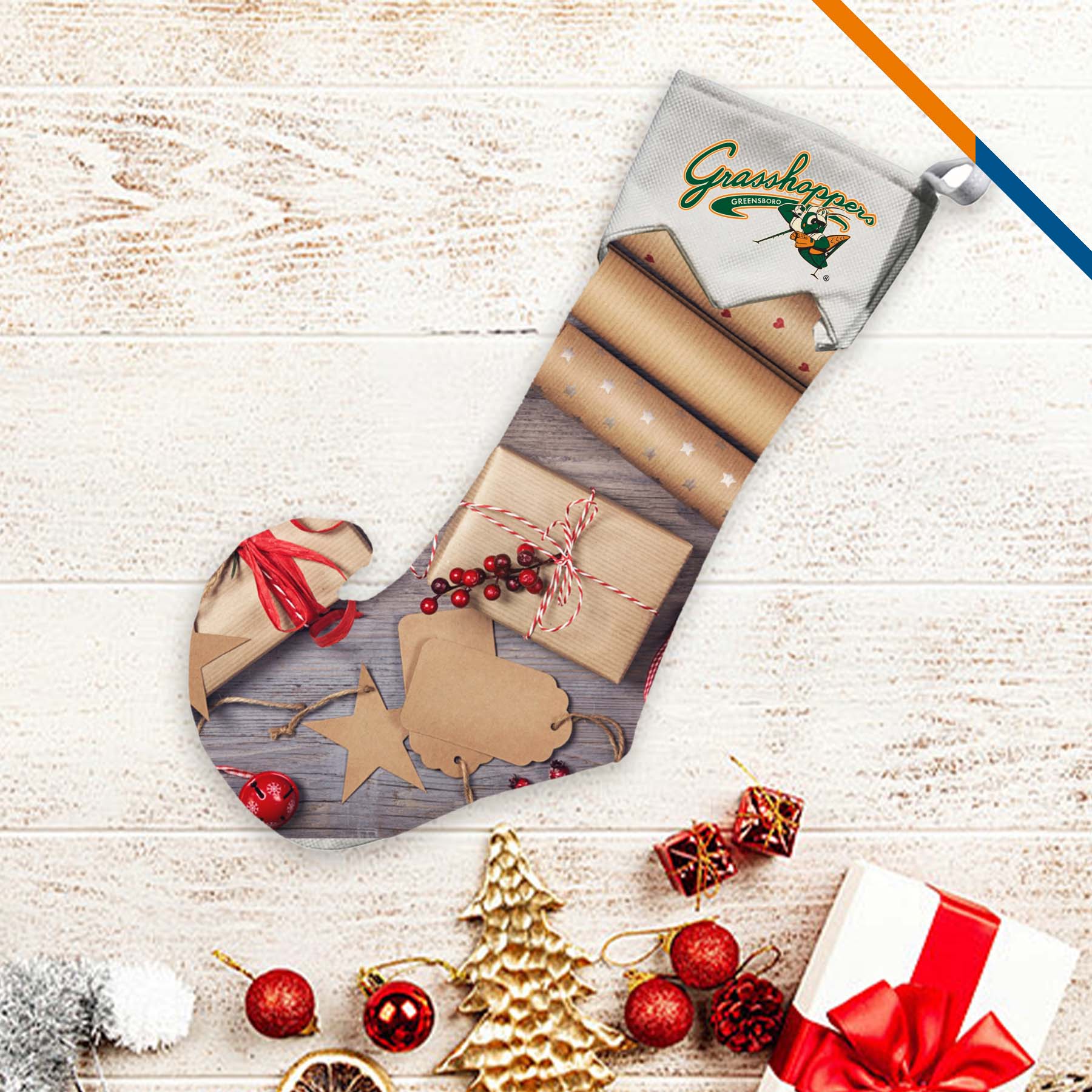 Parker Christmas Stocking, custom tote bag with logo imprint 4