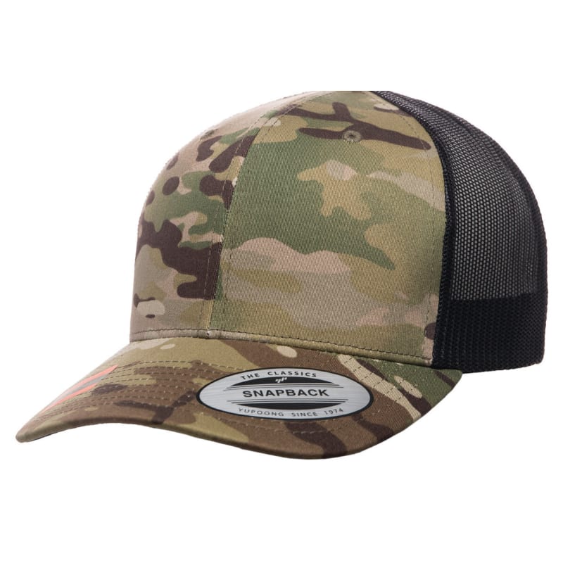Yupoong YP Classics® Retro Trucker Multicam® Snapback 4