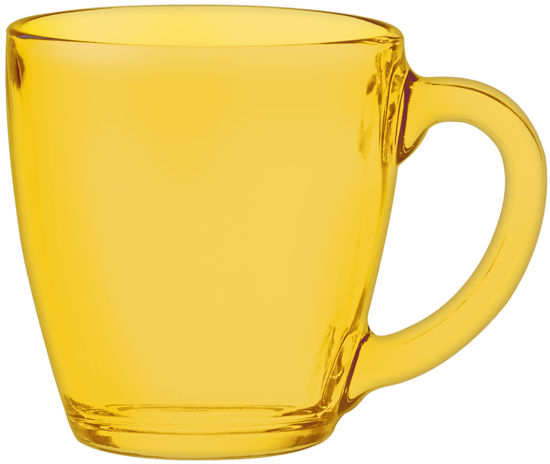 16 oz. Glass Bistro Coffee Mug 62