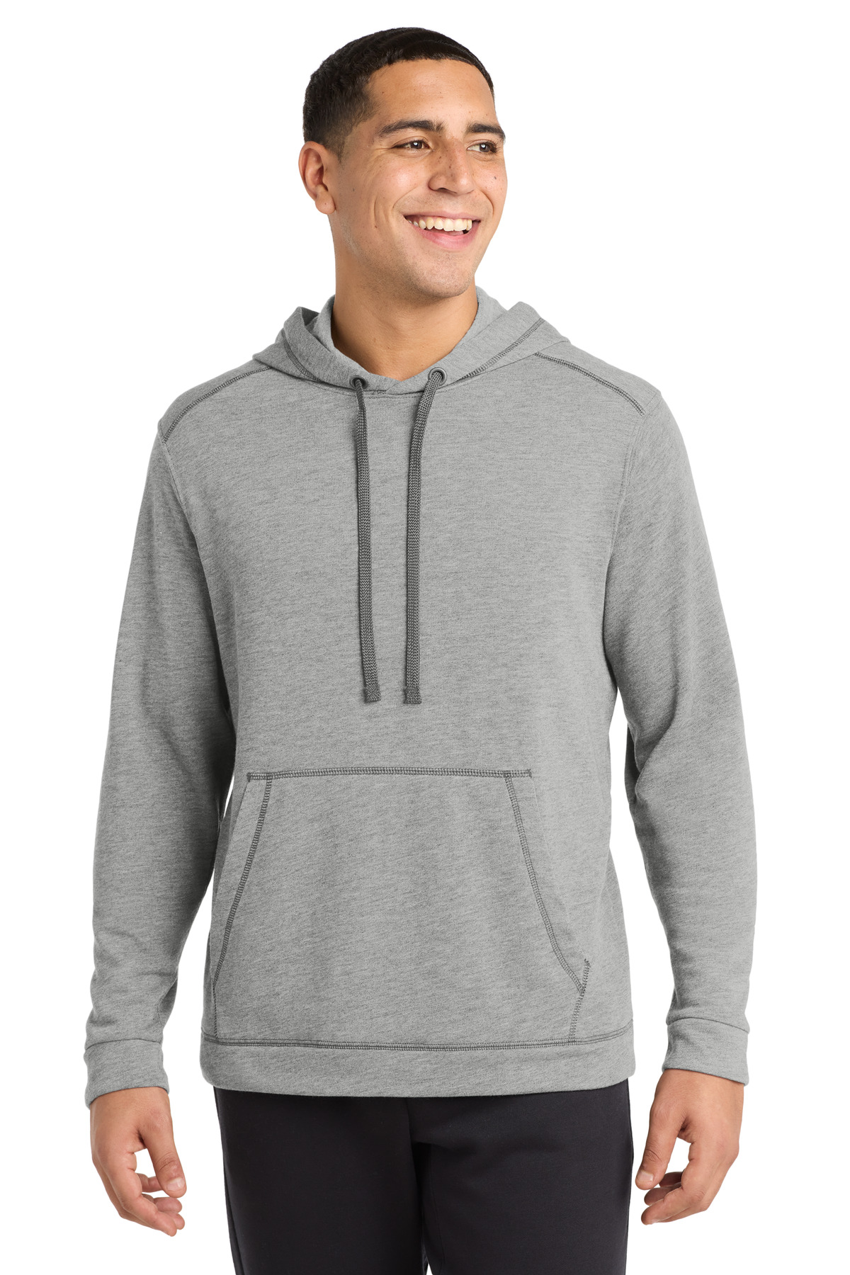 Sport-Tek PosiCharge Tri-Blend Wicking Fleece Hooded Pullover. ST296 3