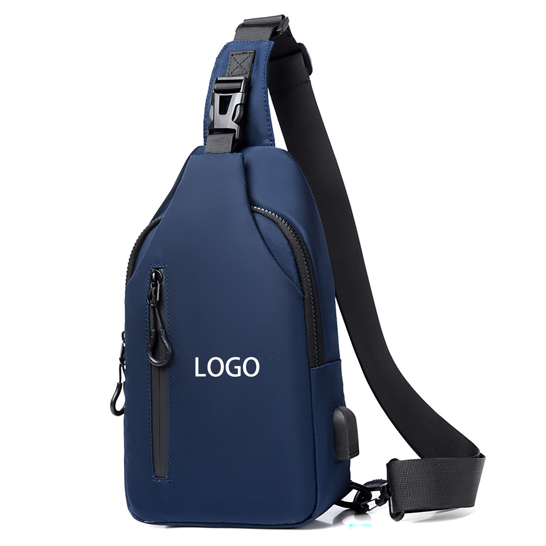 Daypack Sling Shoulder Chest Crossbody Bag For Men with USB Charging 2