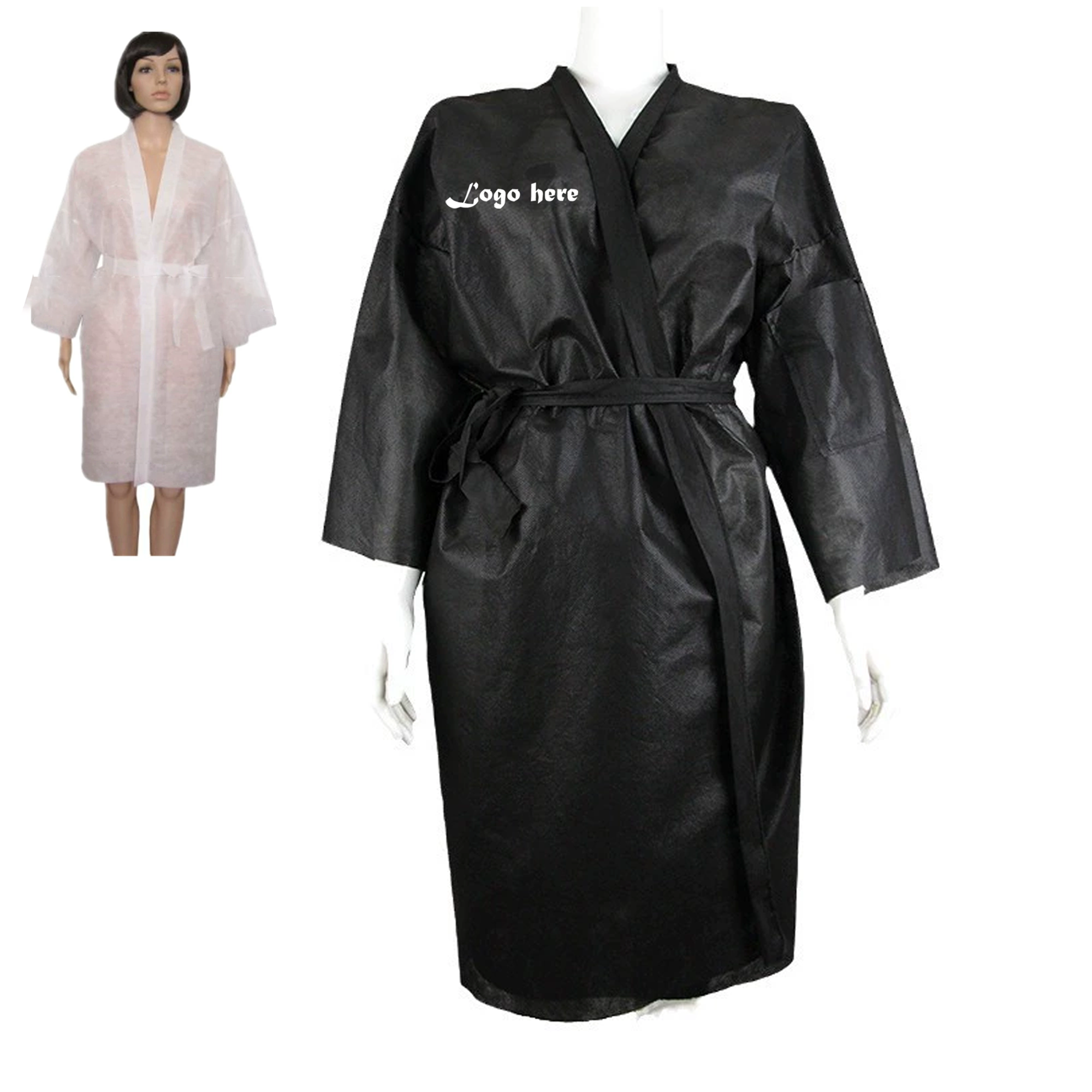 Spa Disposable Non-woven Robe Bathrobe 2