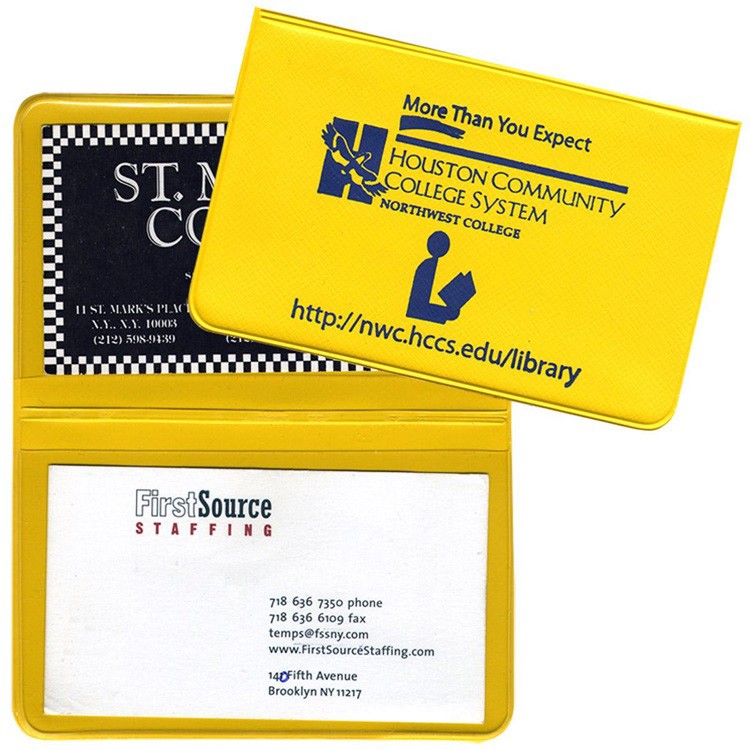 Card Case with 2 clear pockets 13