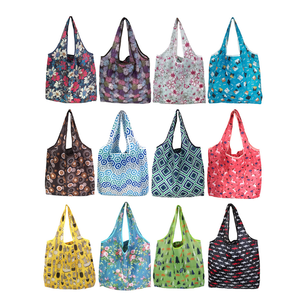 Waterproof Oxford Cloth Blank Folding Shopping Bag 5