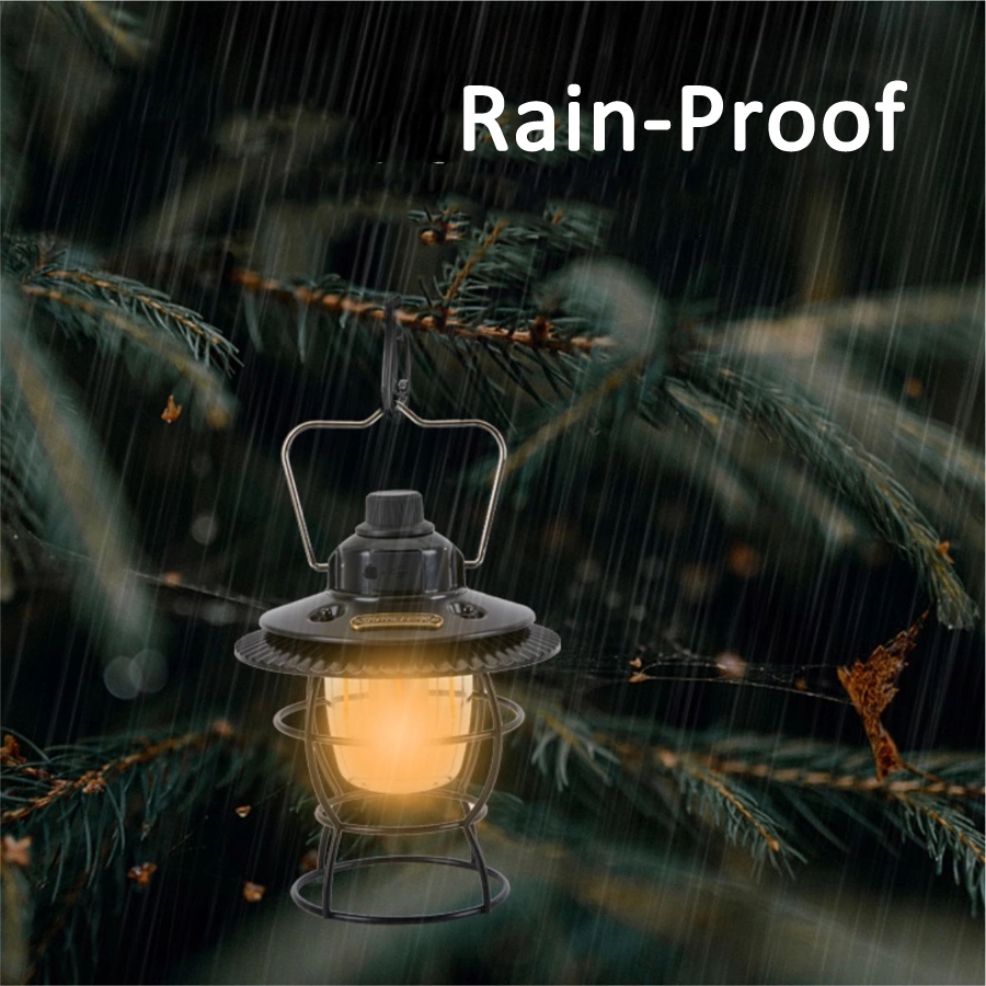 Retro Outdoor Camping Light & Picnic Lantern with Power Bank 6