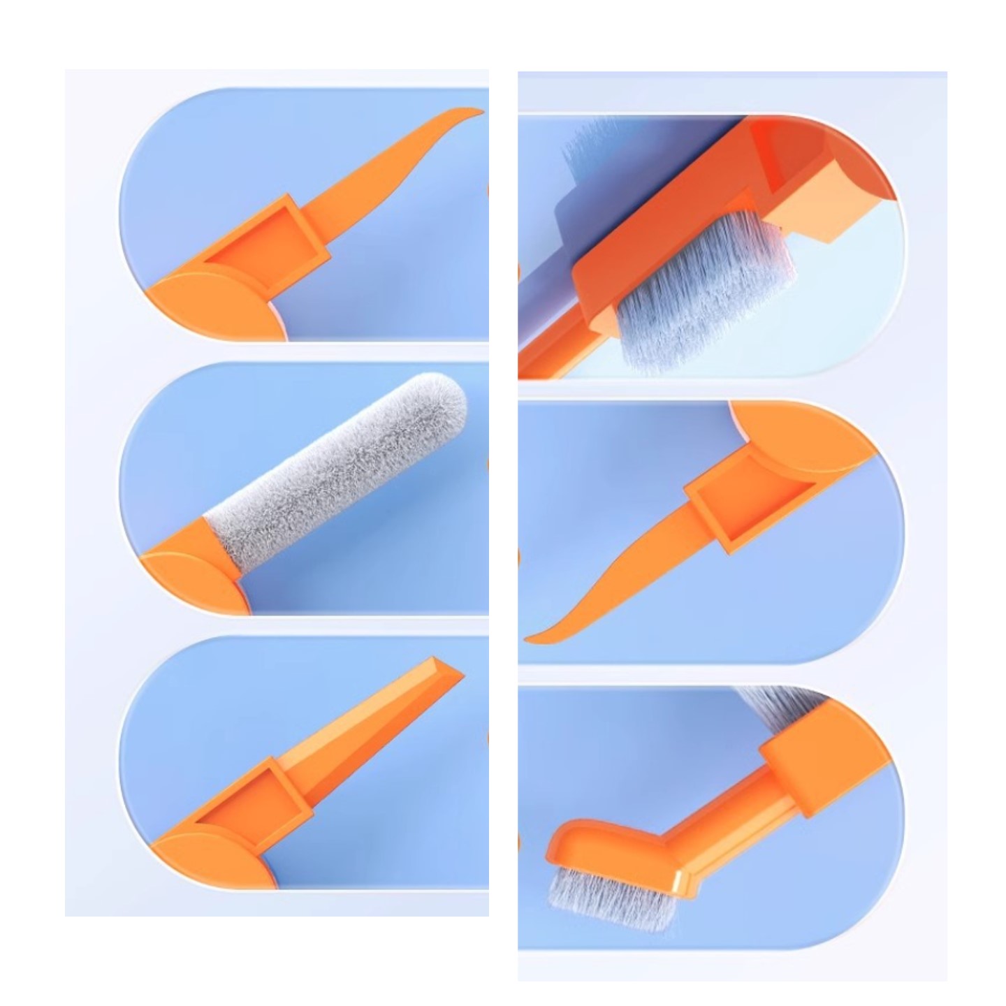 Multifunctional Cleaning Brush Earbuds Cleaner in army knife shape 3