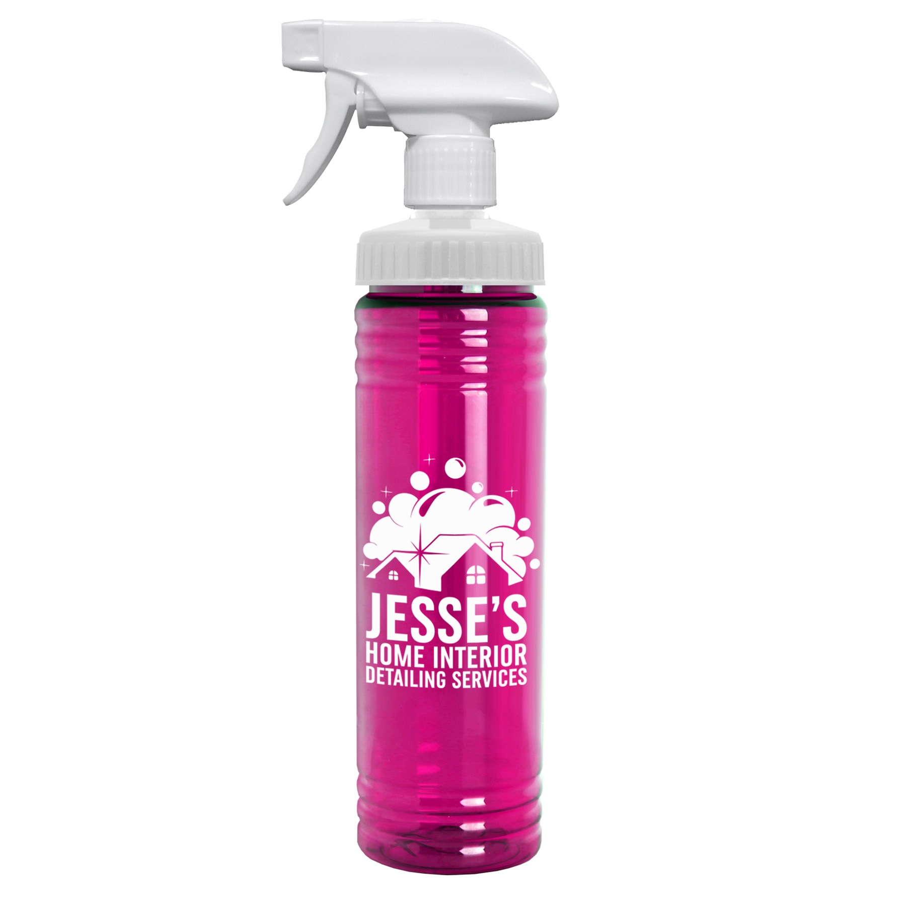 24 oz. Transparent Spray Bottle 5
