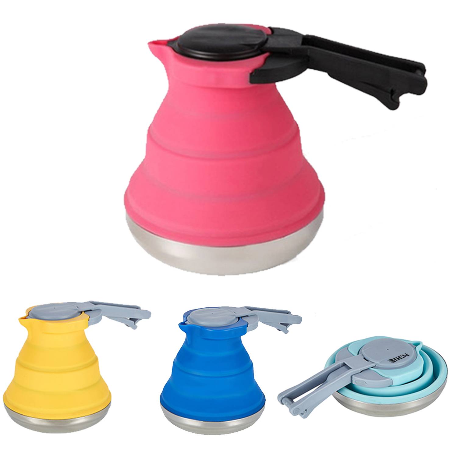 50oz Collapsible Camping Kettle for Hiking 4