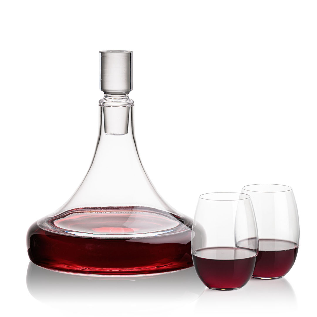 Ashby Decanter & Carlita Stemless Wine 4