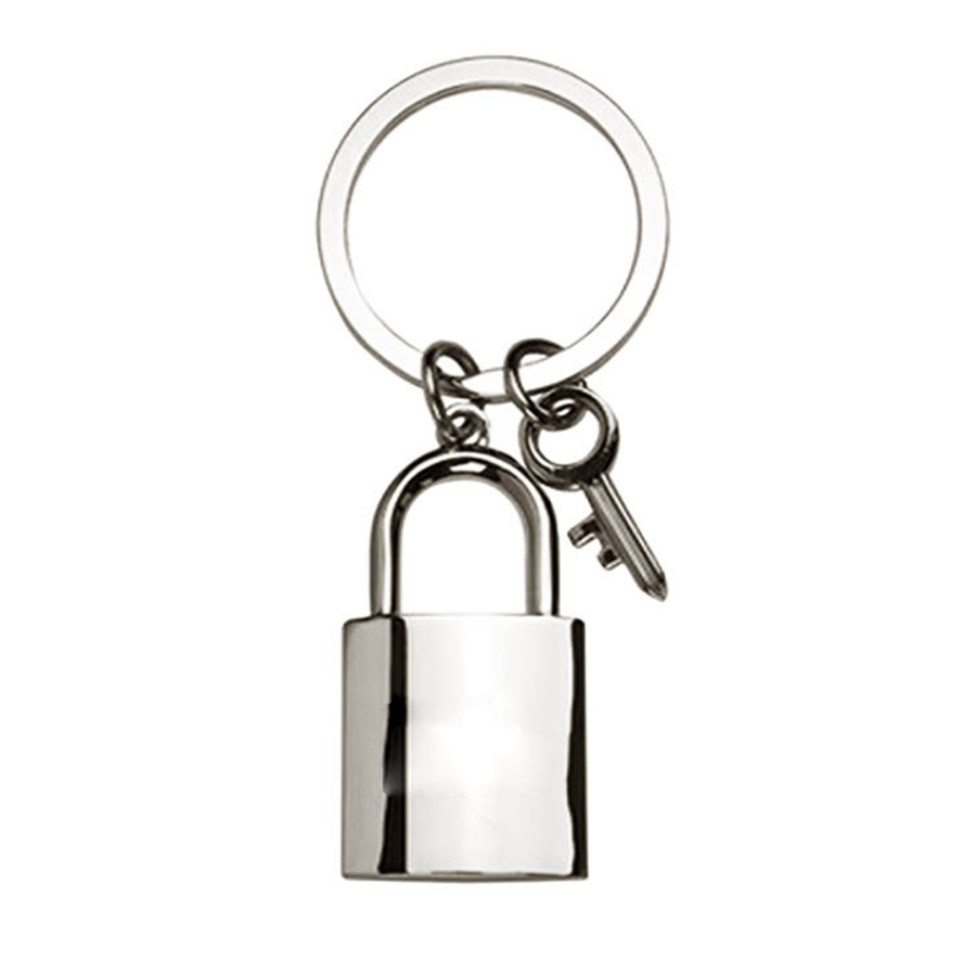 Custom Metal Lock & Key Keychain 3