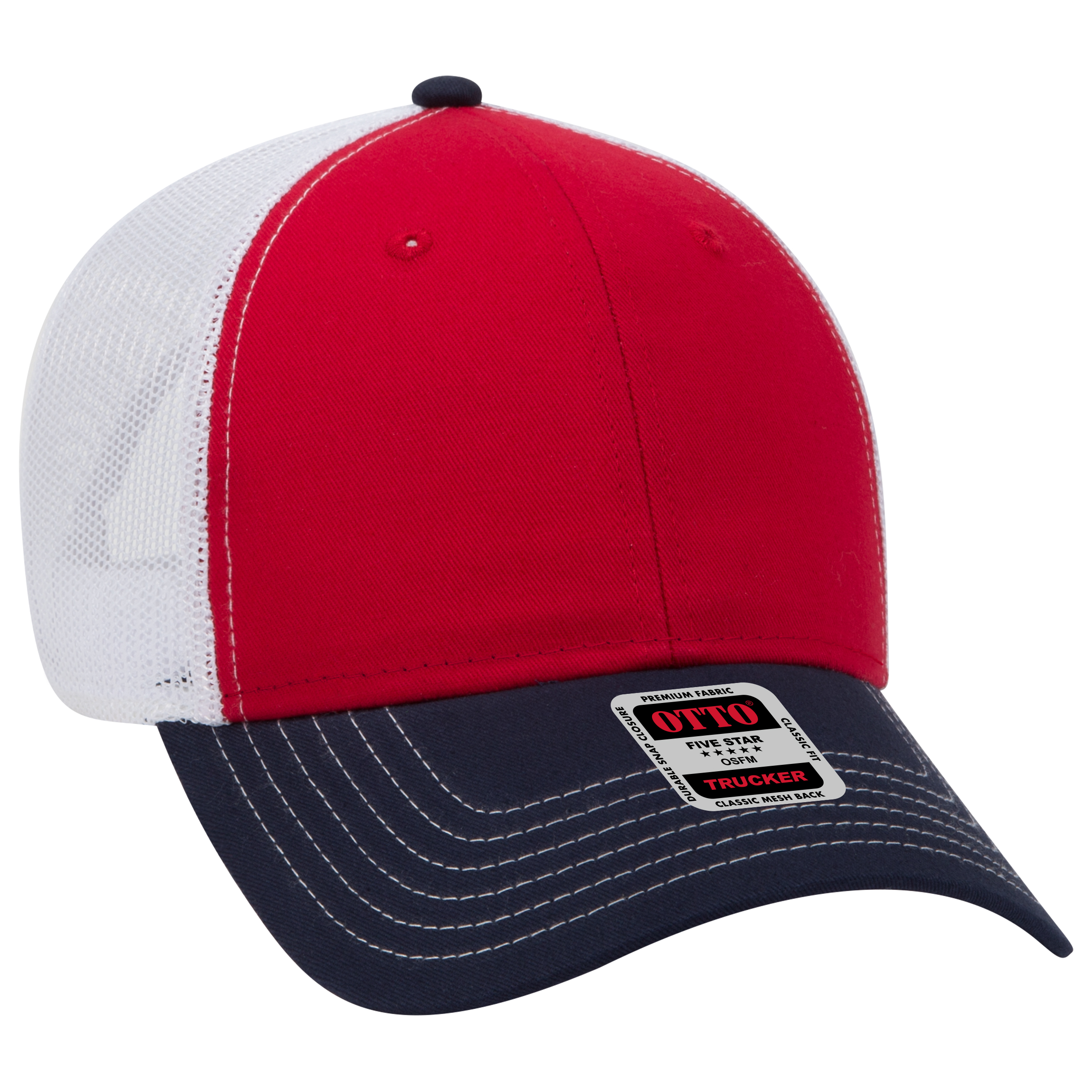 OTTO CAP® 6 Panel Low Profile Mesh Back Trucker Hat 106
