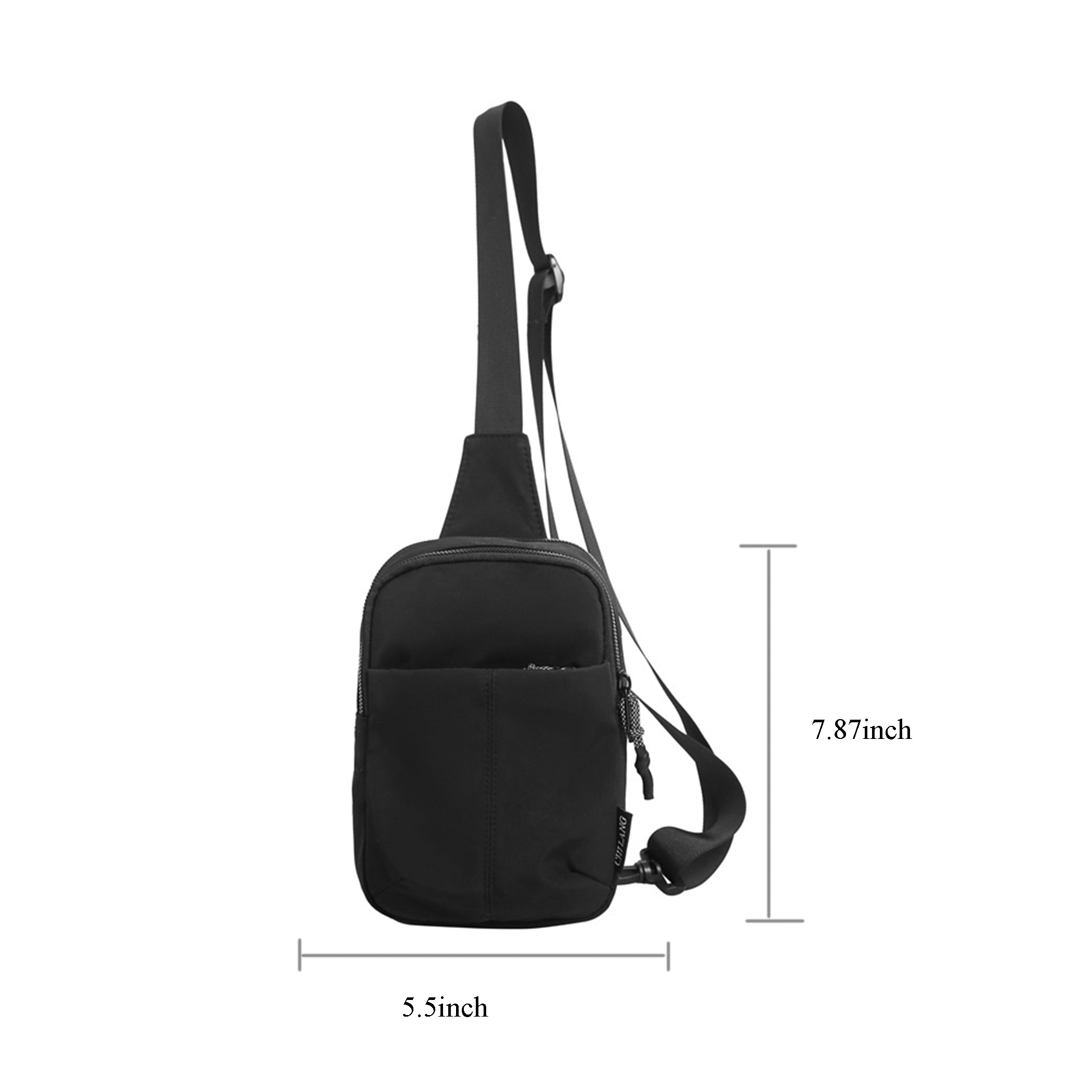 Water-Resistant Nylon Casual Chest Bag 5