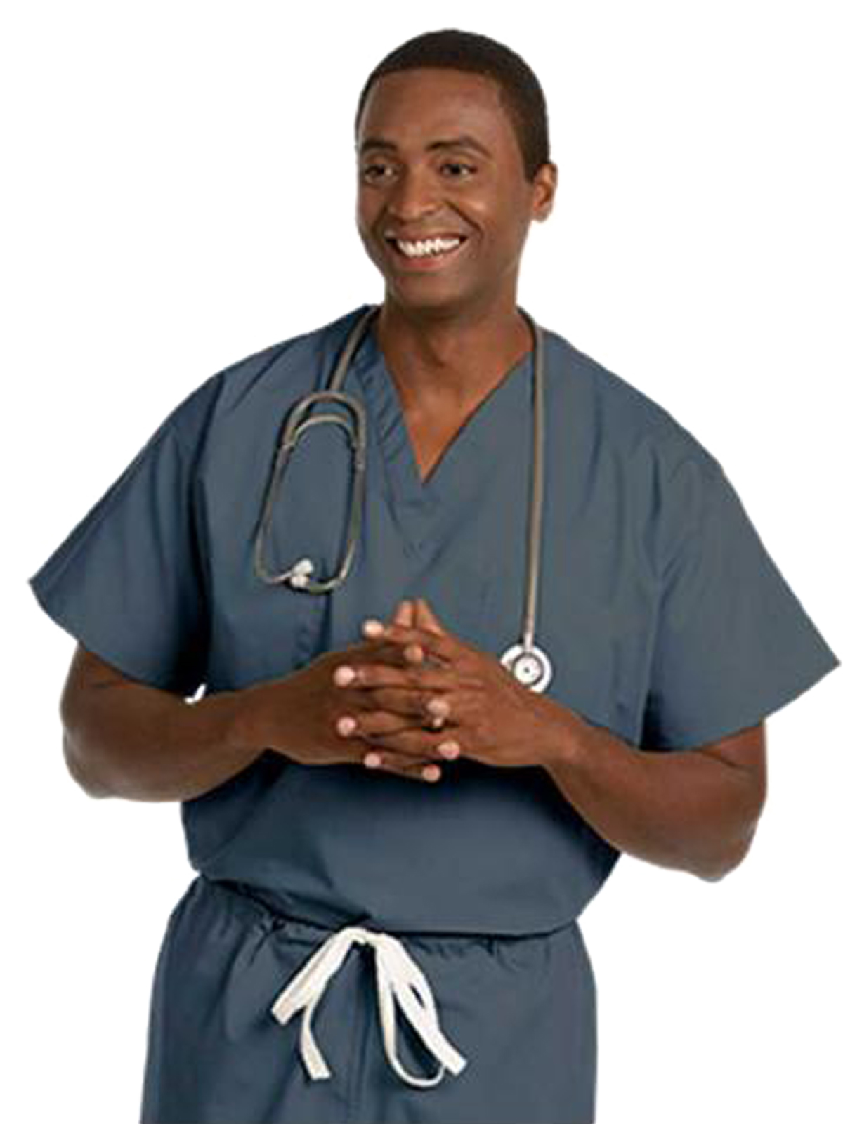 Fashion Seal Fashion Poplin - Unisex Reversible V-Neck Top in Pewter