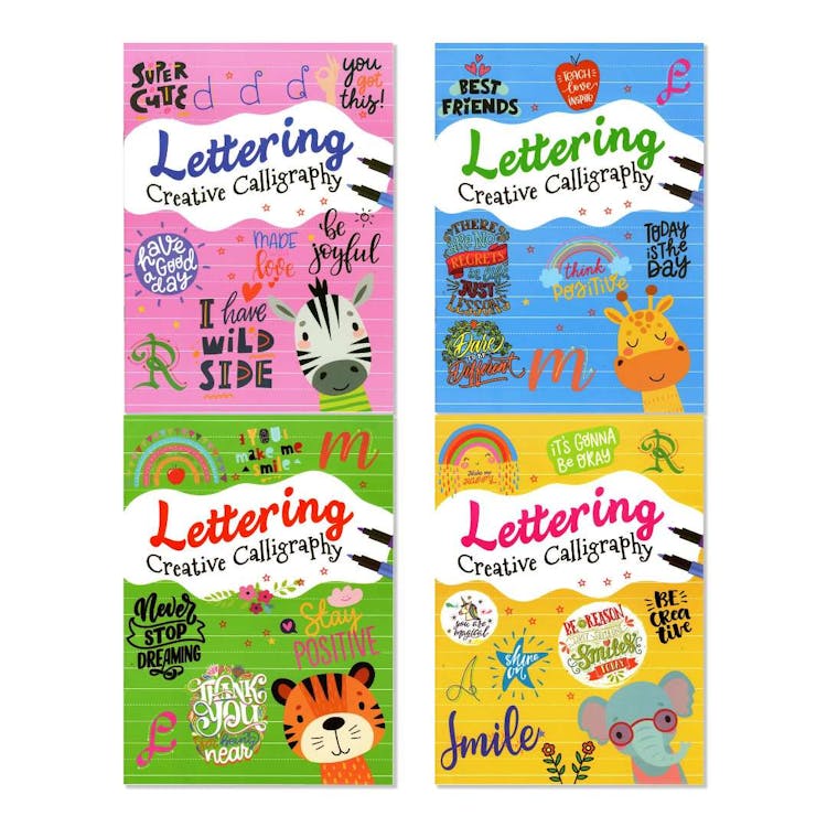 Lettering Books - Assorted Colors 2