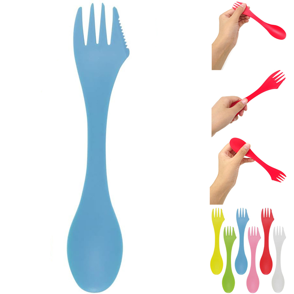 Plastic 3 in 1 Spoon Fork and Knife 6