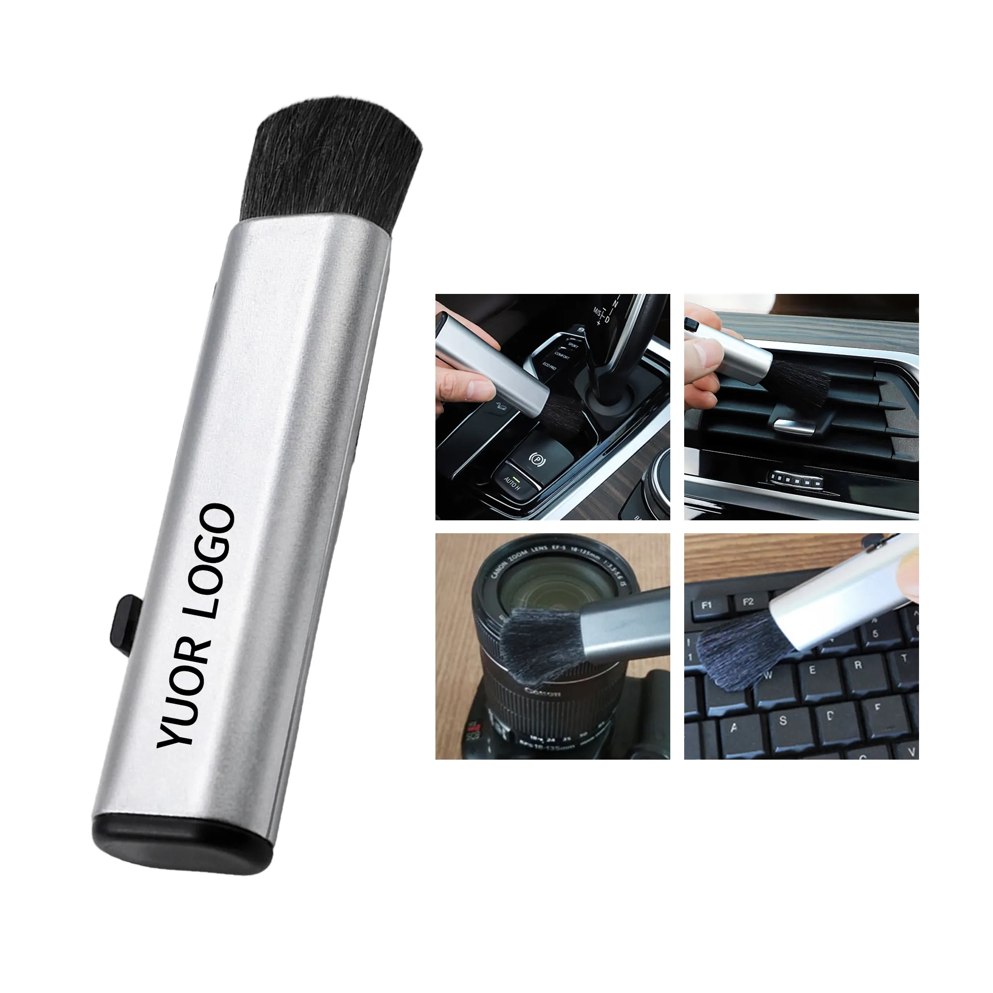 Retractable Dust Cleaning Brush for Car Interior Surfaces 2