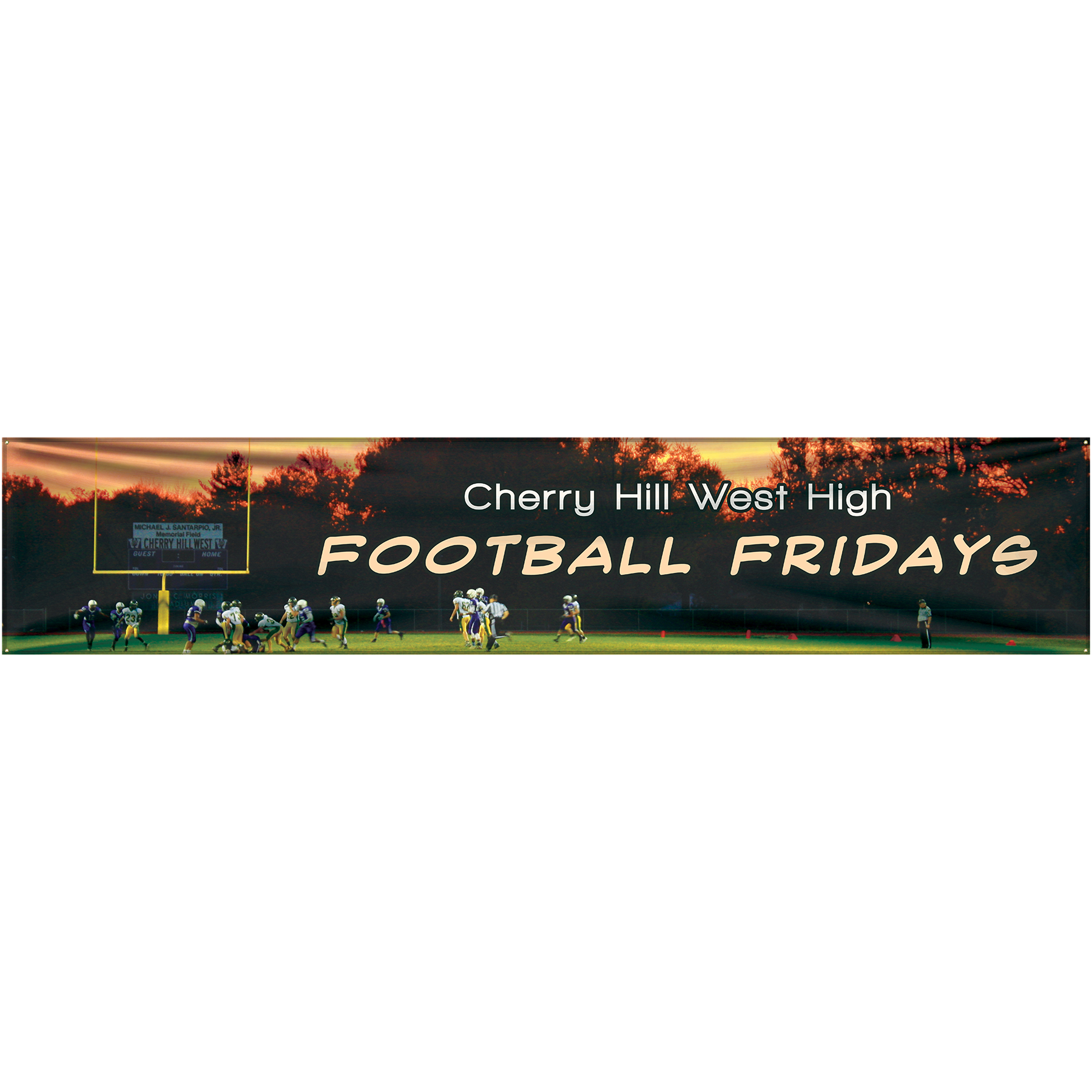 3' x 15' Custom Knitted Polyester Banner 10