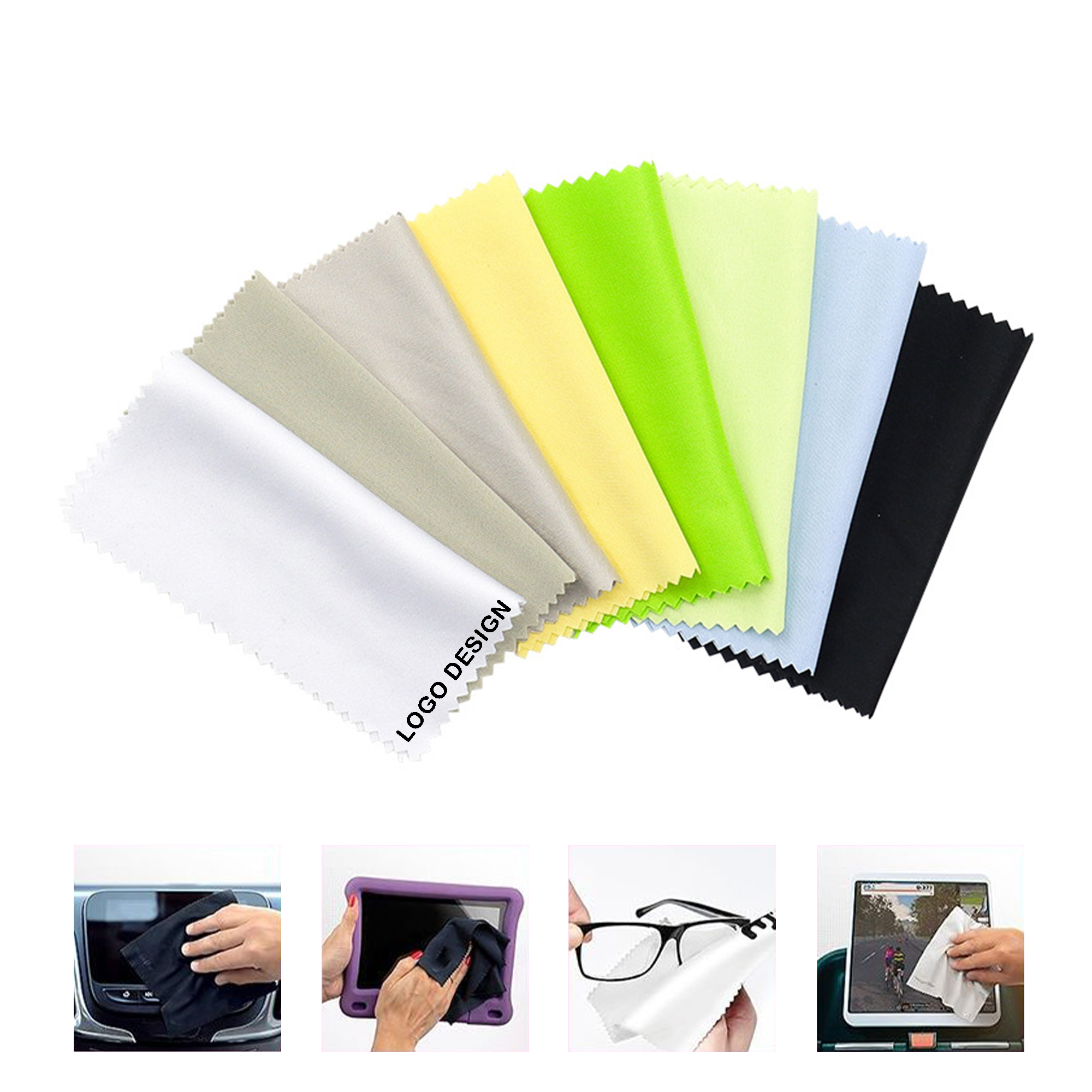 Multicolor Microfiber Cleaning Cloth 4