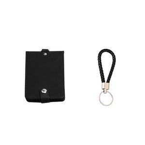 PU Key Chain 5 Pockets Folded PU Leather Card Holder 17