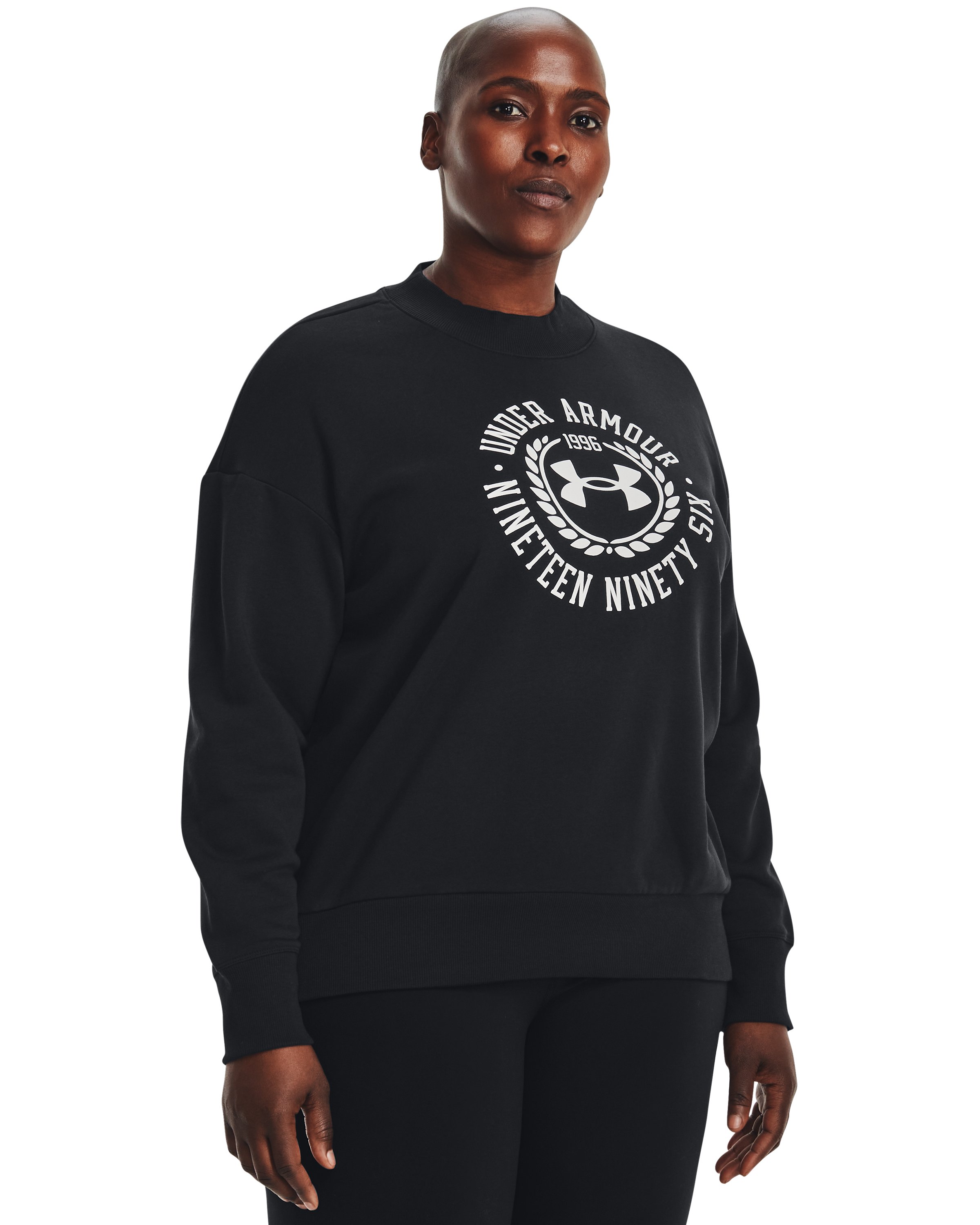 Women's UA Rival Fleece Crest Graphic Crew 2