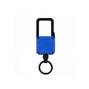 Sleek Metal Square Keychain With Durable Steel Wire Rope 10