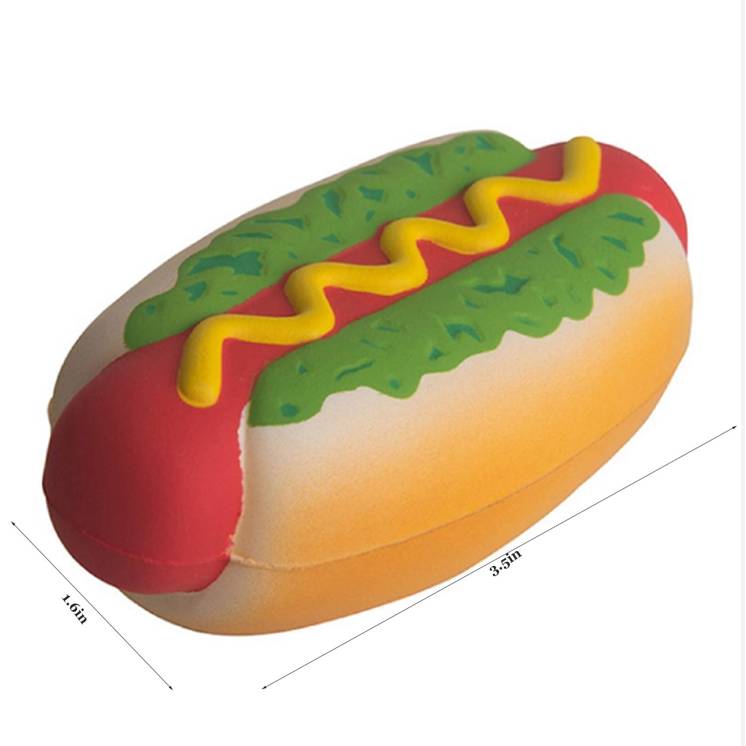 Hot Dog-Shaped PU Foam Stress Toy - Fun & Squeezable 5