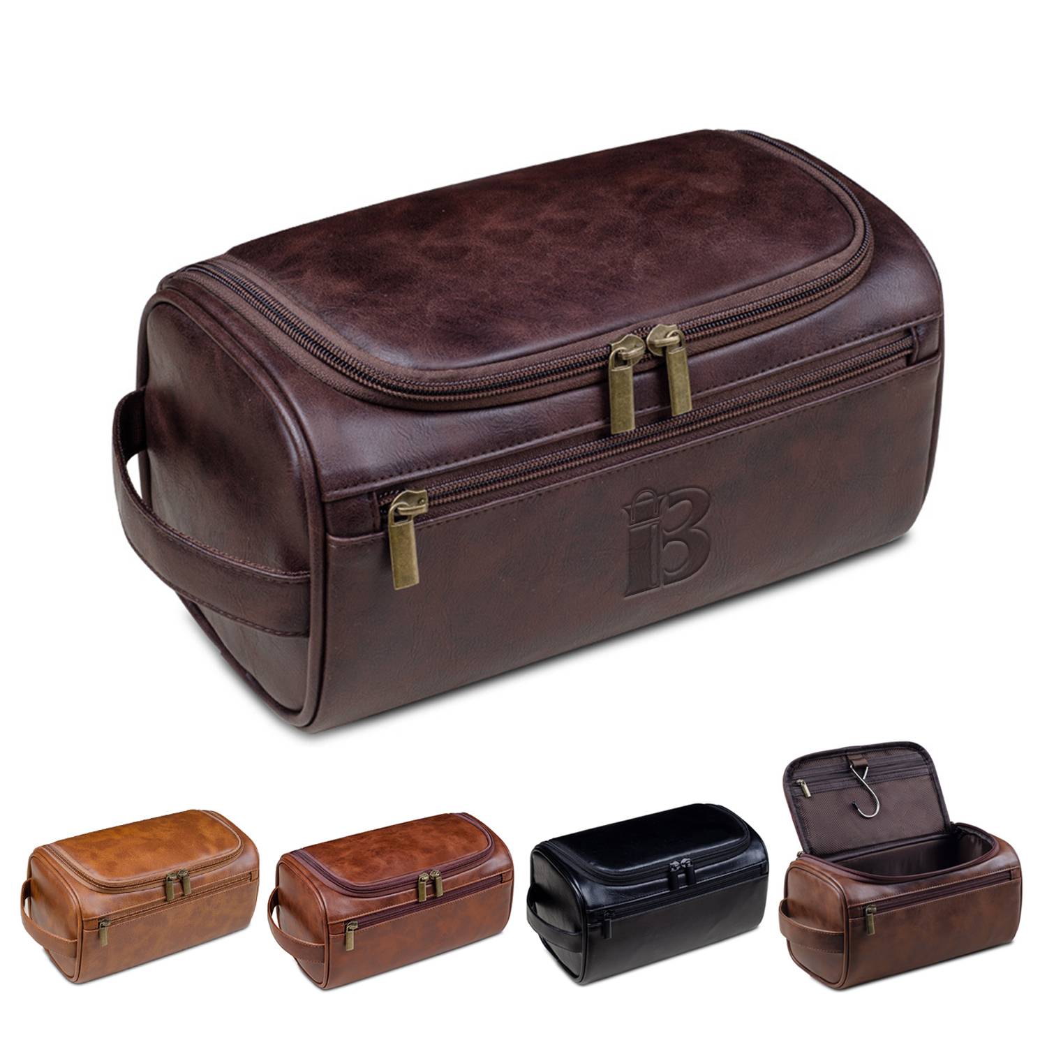 Pu Leather Personalized Toiletry Bag 5