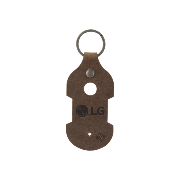 Ryder Leather Earbud Keychain 3