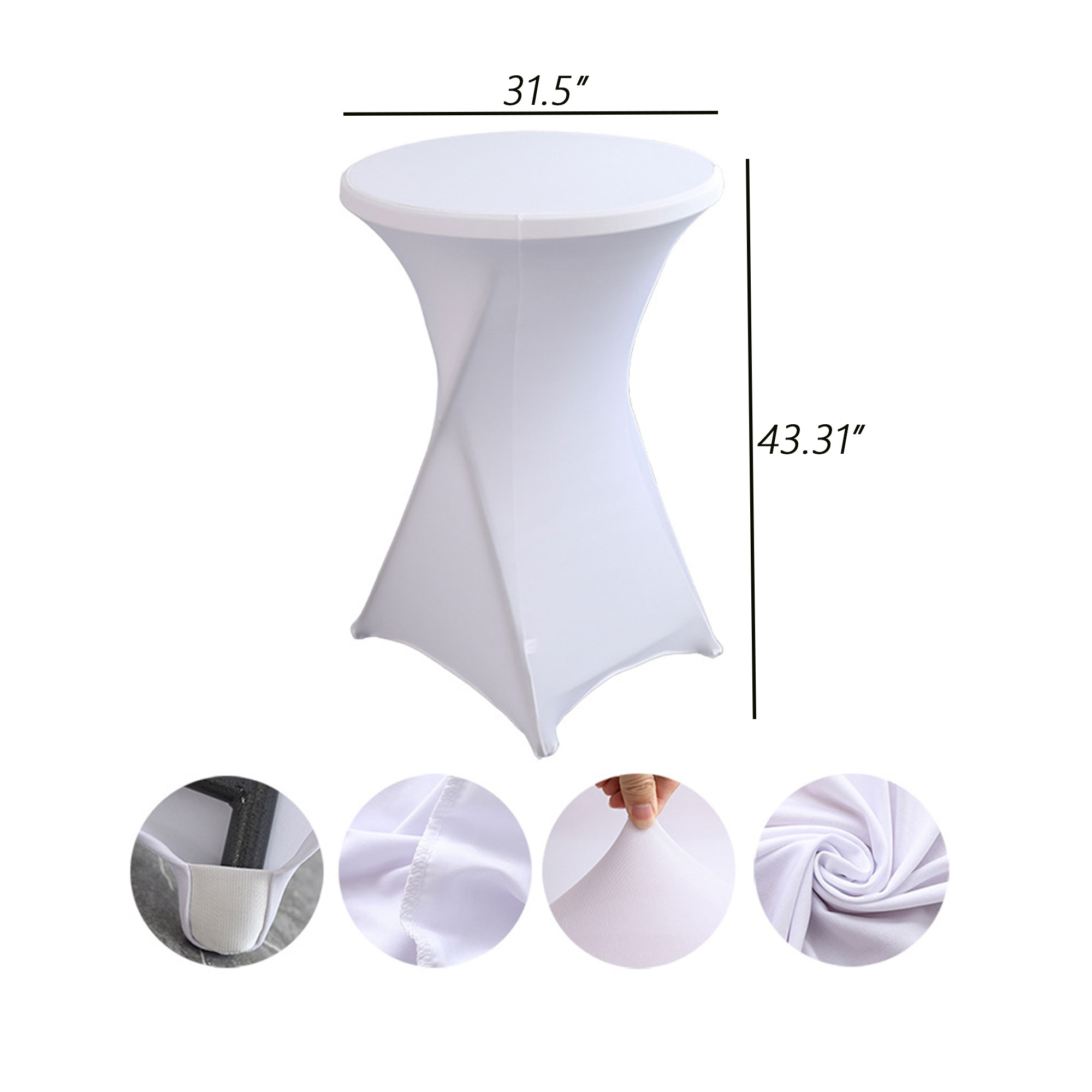 Cocktail Knitted Stretchable Elastic Tablecloth 5
