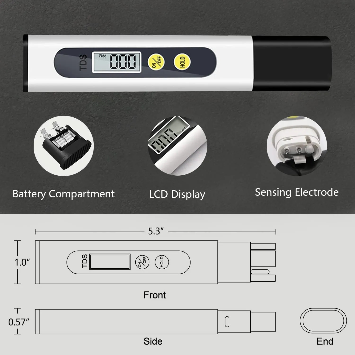TDS Meter Digital Water Quality Tester 3
