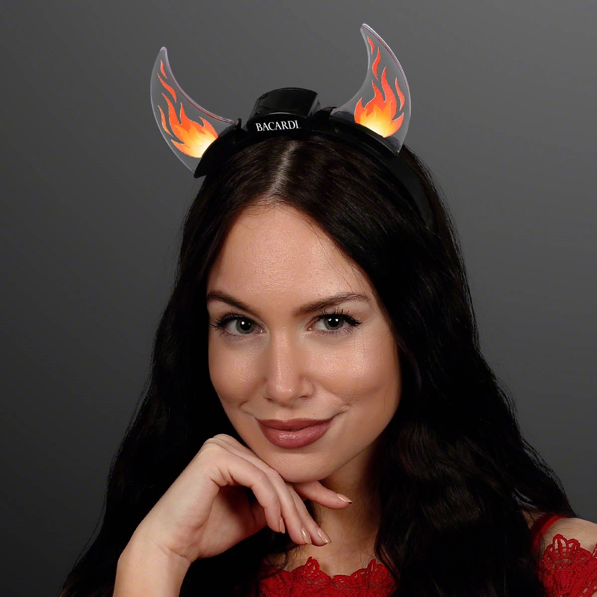Dancing Flames Light Up Devil Horn Headband 2