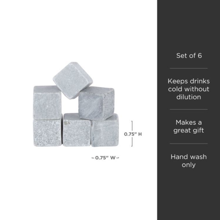 Viski® Glacier Rocks® Soapstone Cubes 4