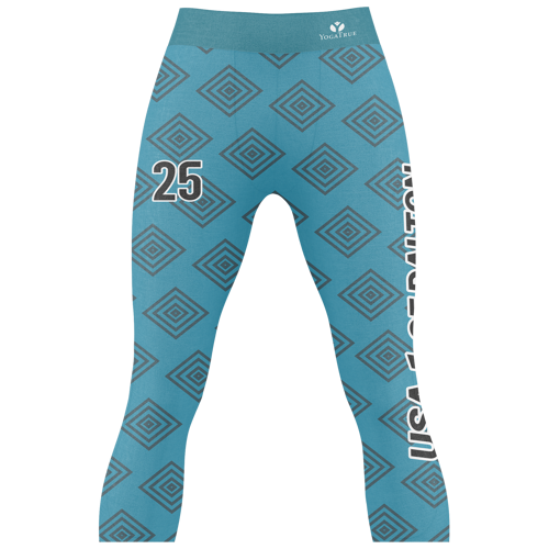 Women's Premium Quality Sublimation Yoga Capri Pants - 250G 4