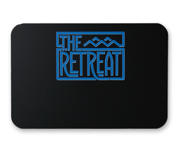 2" x 3" Black Plastic Reusable Badge 5