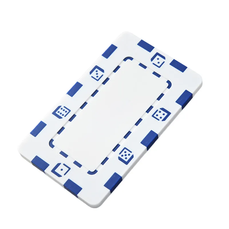 Rectangular Poker Chip 1.77x2.95 Inch Durable ABS Design 16