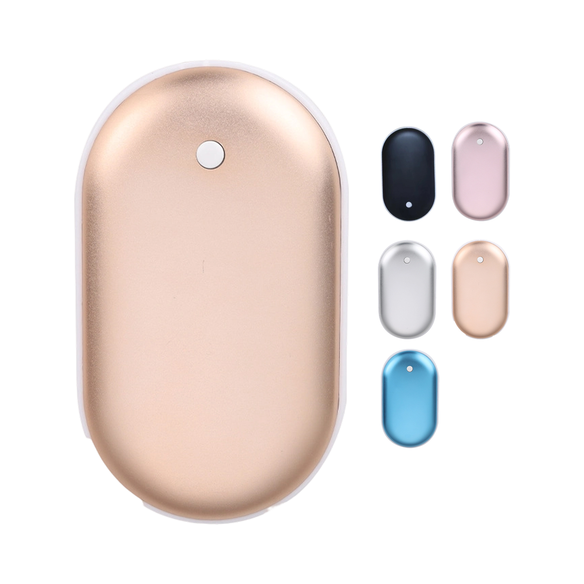 Aluminum ABS Pocket Hand Warmer With Three Level Temperature Control And Built In Power Bank 7