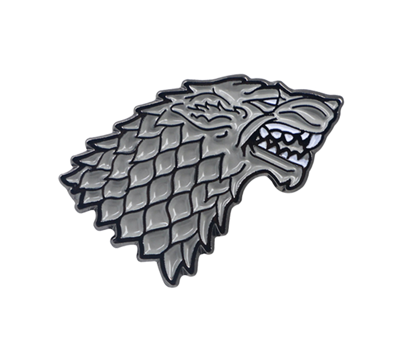 Wolf Shaped Badge Lapel Pin 2