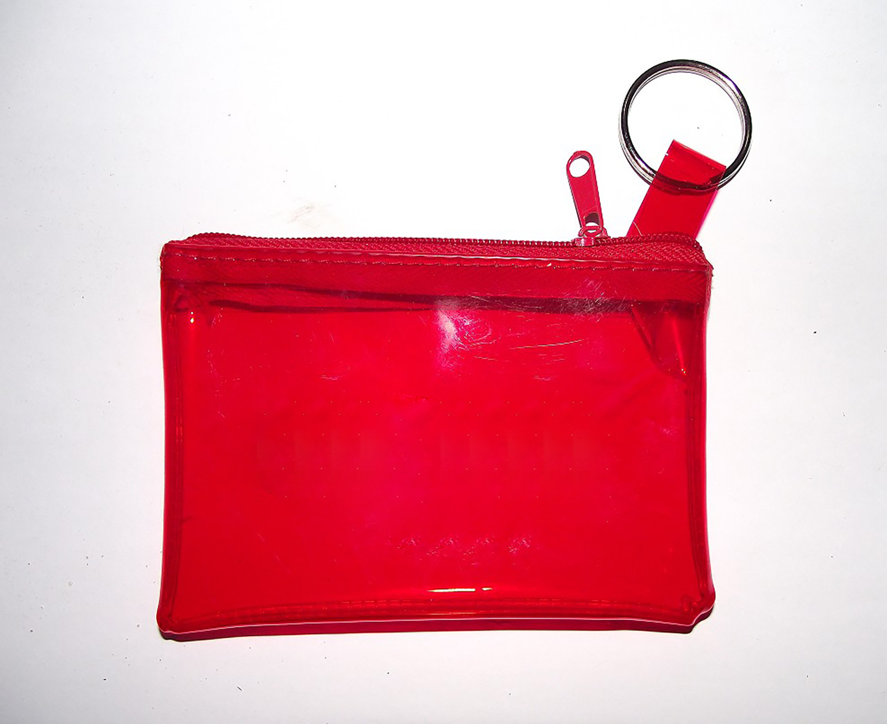 PVC Zipper Coin Bag With Key Ring 4