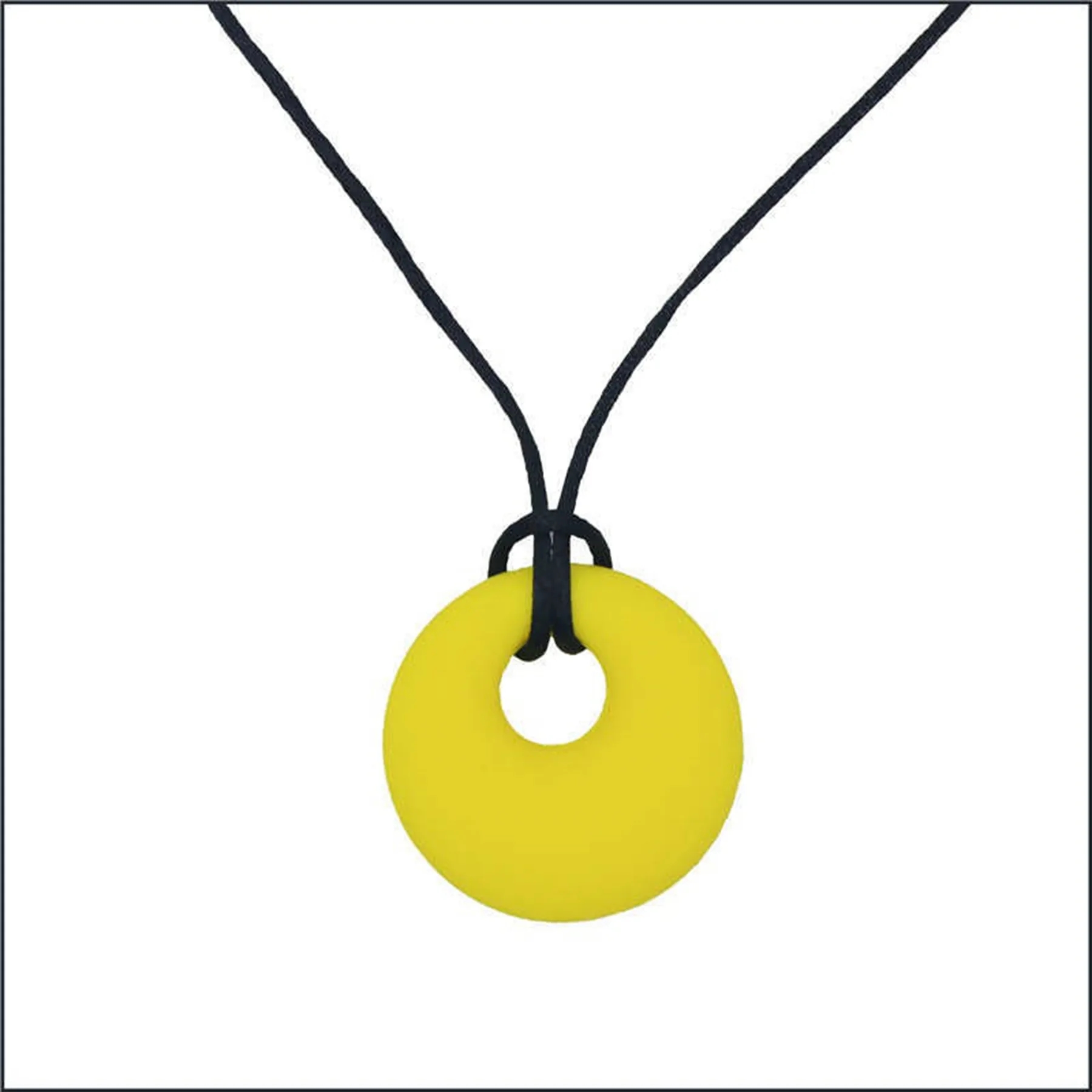 Round Silicone Chewy Toy Pendant 2