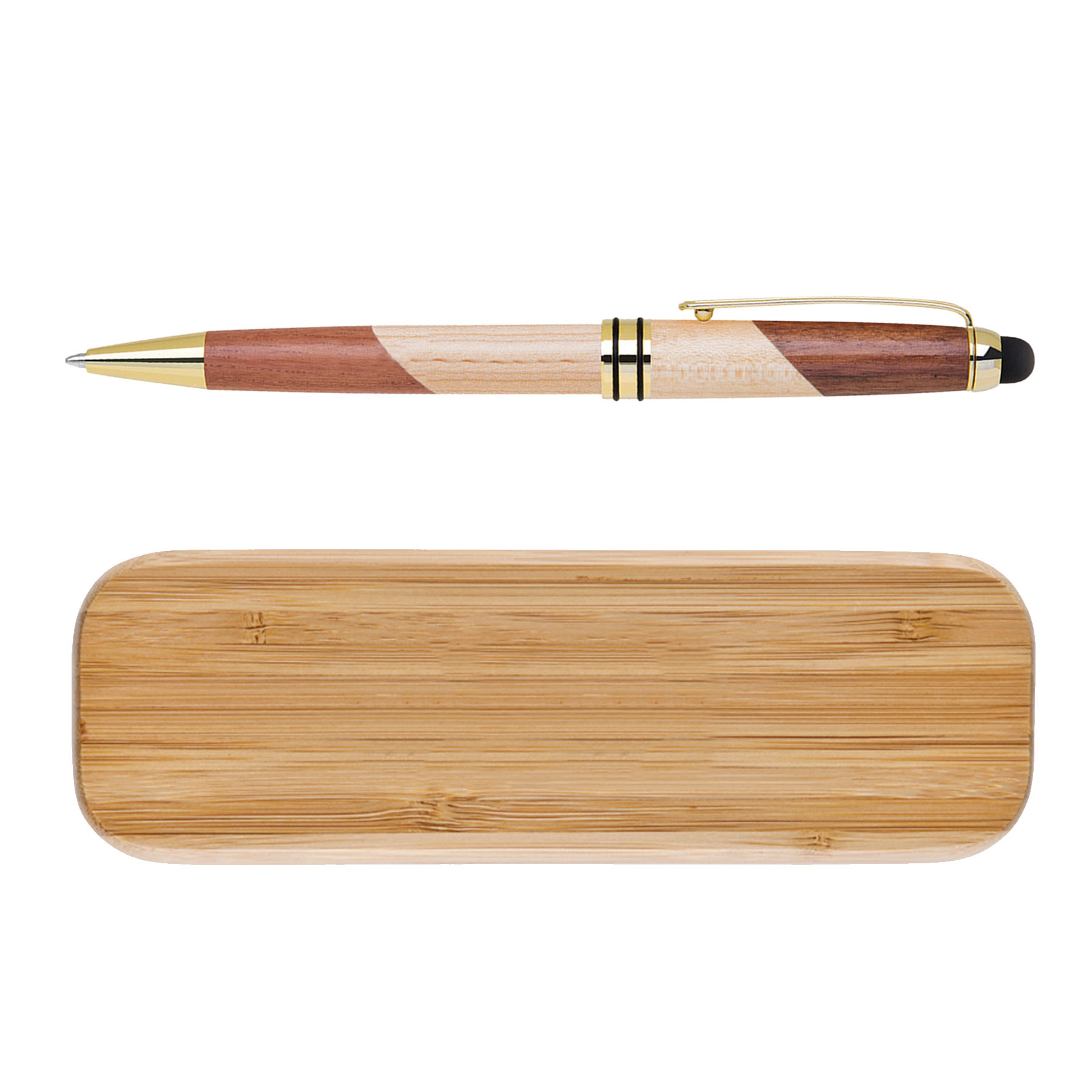 Maplewood Pen Box with Stylus Ballpoint Pen Set (A29/Q016PK) 4
