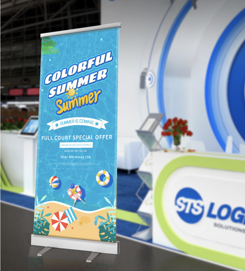 Heavy Duty Retractable Roll Up Banner Stand 4